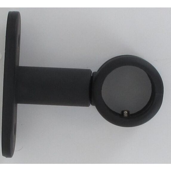 Lot de 2 supports simple ⌀ 20 50 mm - noir mat
