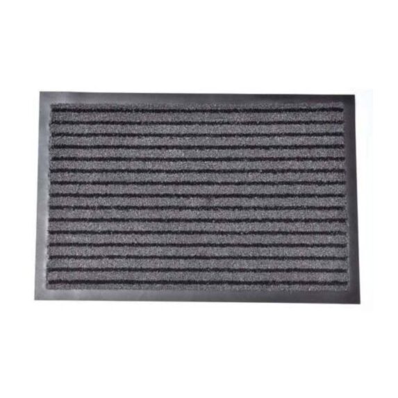 Tapis polypro/PVC Mado 40 x 60 cm gris/noir