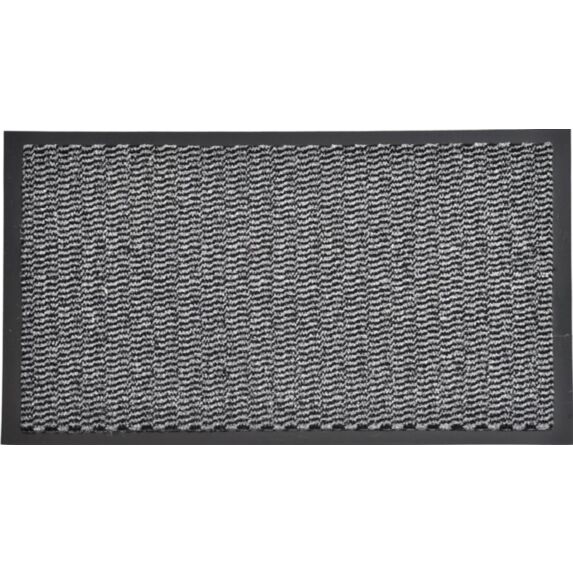 Tapis Lisa polypro/PVC gris - 80 x 60 