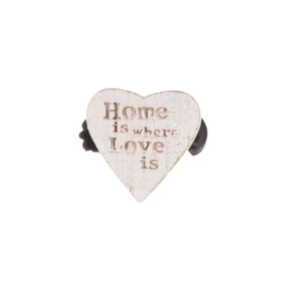 2 Embrasses pince bois GM Amore blanc/or - LUANCE
