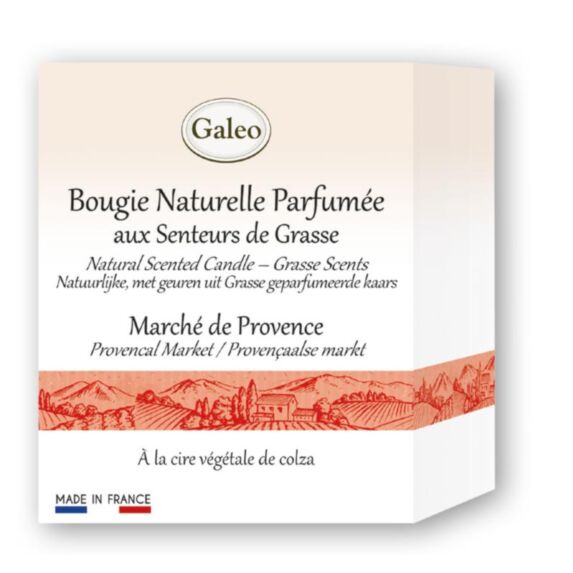 Bougie naturelle Marche de provence Ø7,5 x H9 cm - GALEO