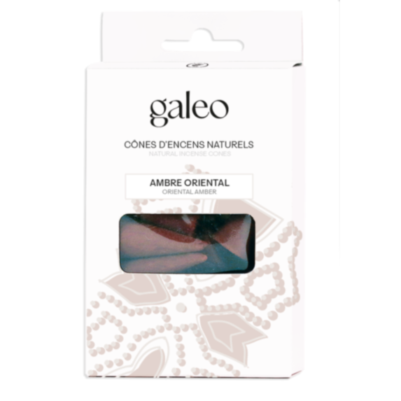 Set de 10 cônes encens naturels Ambre oriental - GALEO