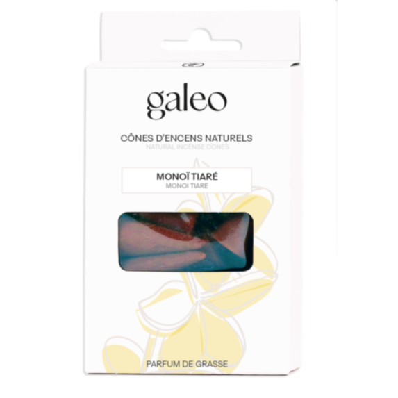 Set de 10 cônes encens naturels Monoï Tiaré - GALEO