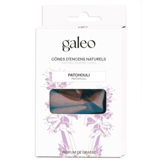 Set de 10 cônes encens naturels Patchouli - GALEO