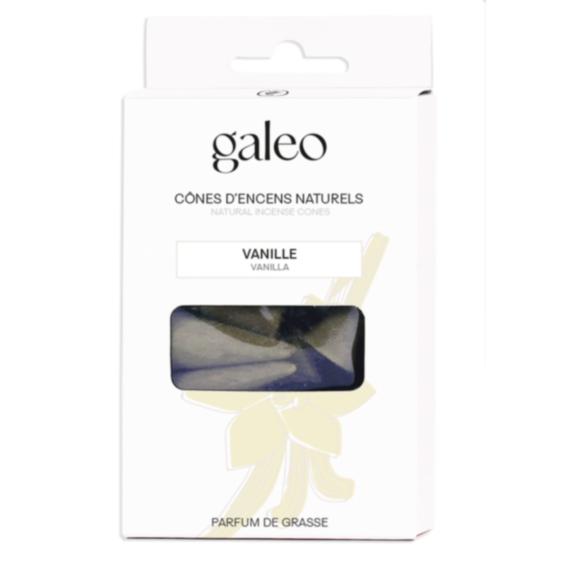 Set de 10 cônes encens naturels Vanille - GALEO
