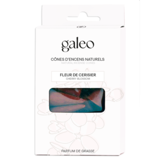 Set de 10 cônes encens naturels Fleur de cerisier - GALEO