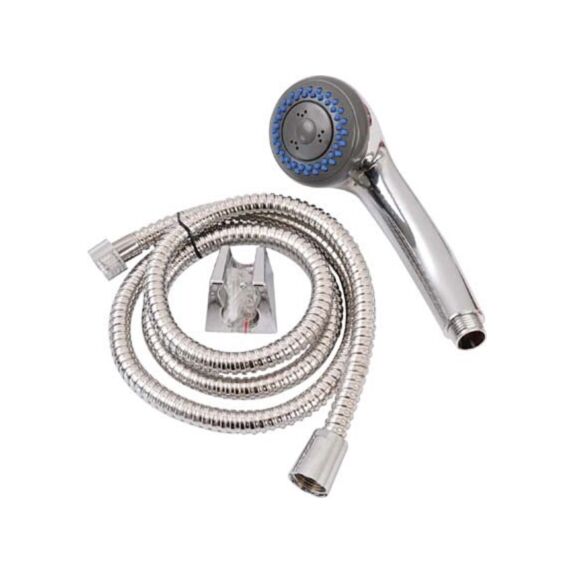 Kit douchette 3 fonctions anti-calcaire + flexible 150 cm chrome - TENDANCE