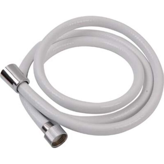 Flexible de douche PVC 200cm blanc - TENDANCE