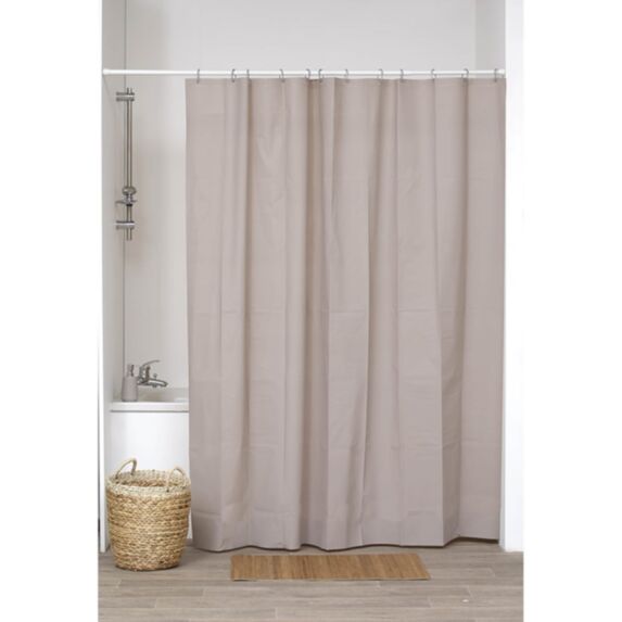 Rideau de douche Peva beige 180 x 200 cm
