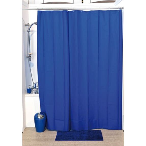 Rideau de douche peva 180 x 200 cm - bleu marine