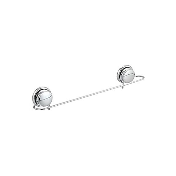 Porte serviettes métal sur ventouses - chrome