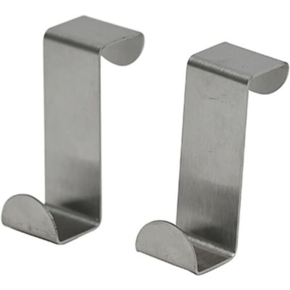 Set de 2 petites patères acier Chrome à suspendre - TENDANCE