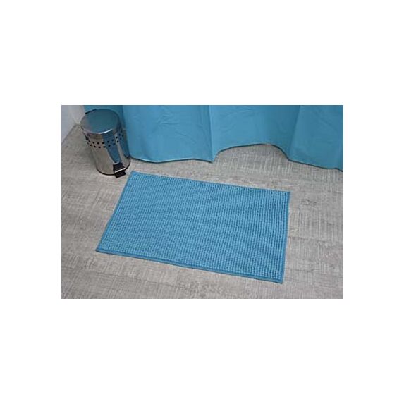 Tapis microfibre boules 45 x 75 cm bleu turquoise