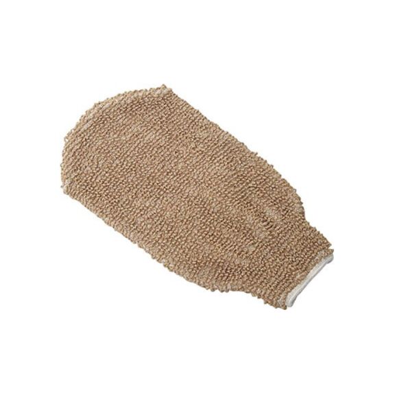 Gant de toilette bambou/coton taupe - TENDANCE