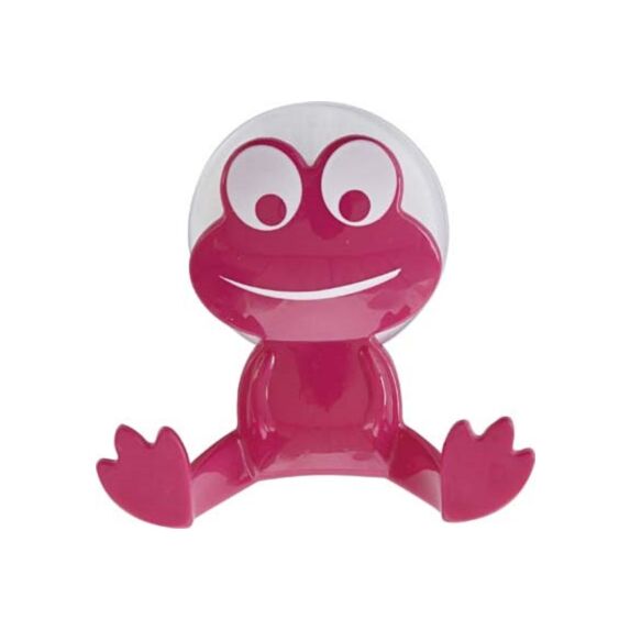 Crochet grenouille sur ventouse - fuchsia