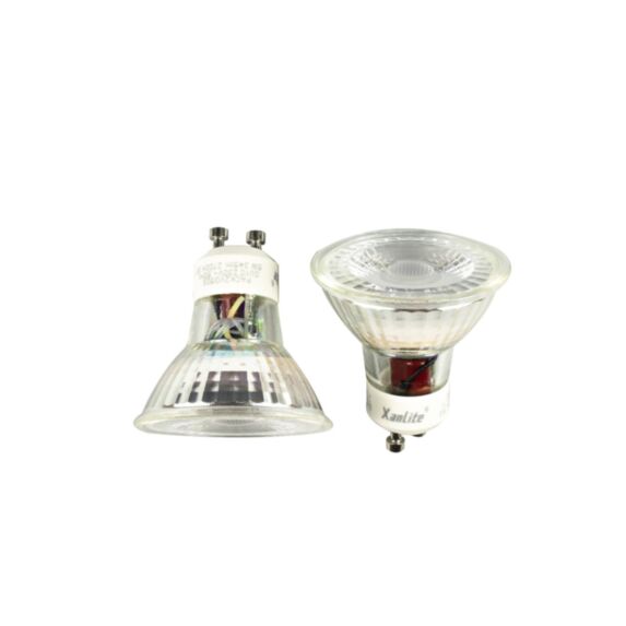2 ampoules led SMD GU10 345lm 36° 4W blanc chaud - XANLITE