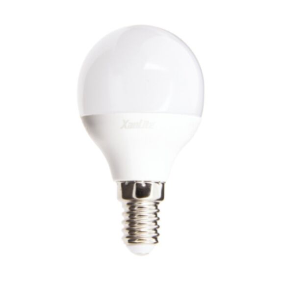 5 Ampoules LED Sphérique E14 5,3W 470lm Blanc chaud - XANLITE