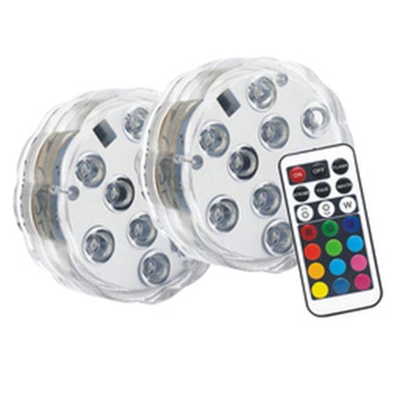 Lot de 2 lampes flottantes LED IP68 avec télécommande RVB + blanc - XANLITE