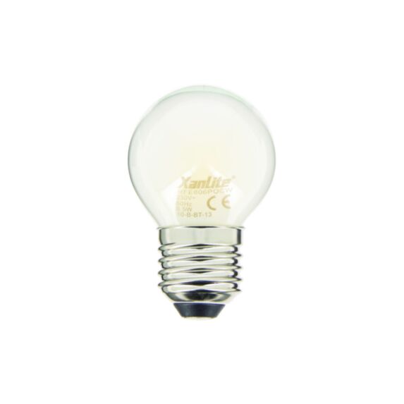 2 ampoules filament led P45 E27 806lm 60W blanc chaud - XANLITE