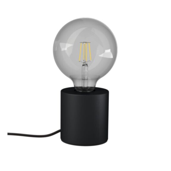 Lampe à poser métal noir cylindre E27 IP20 - XANLITE
