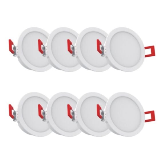 Lot de 8 spots LED 345lm 50W blanc - XANLITE