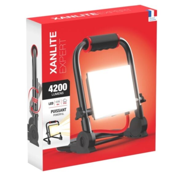 Projecteur LED filaire 4200lm 50W IP44 blanc froid - XANLITE