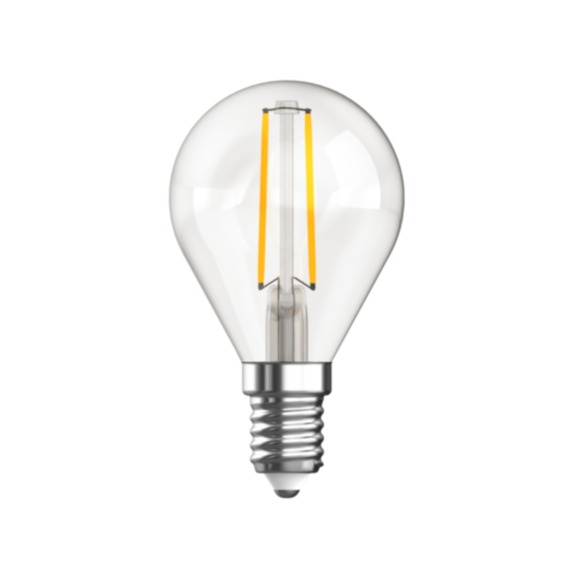 Ampoule Filament LED transparent culot E14 12x6,5x5cm blanc - XANLITE