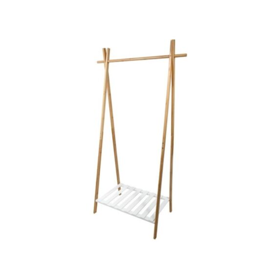 Portant à vêtement Mia bambou MDF naturel 159cm - MSV