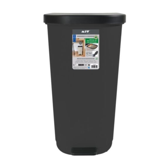 Poubelle de cuisine Harper 35L noir - MSV