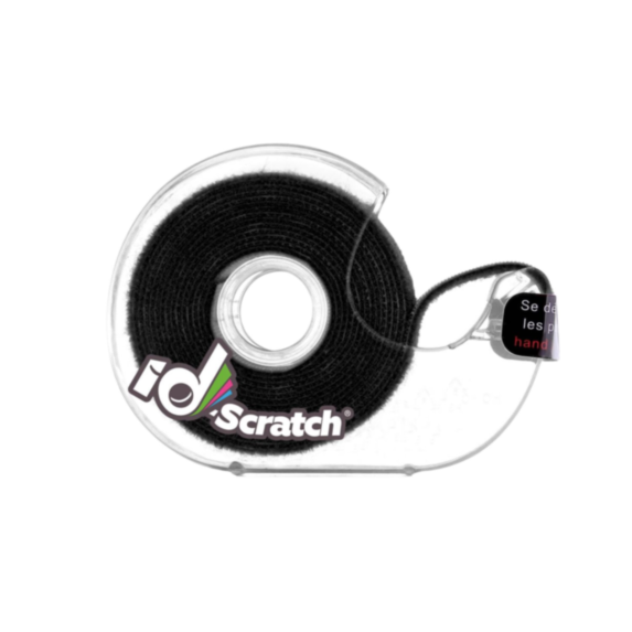 Dévidoir bande auto-grippante 2 m x 2 cm noir - ID-SCRATCH