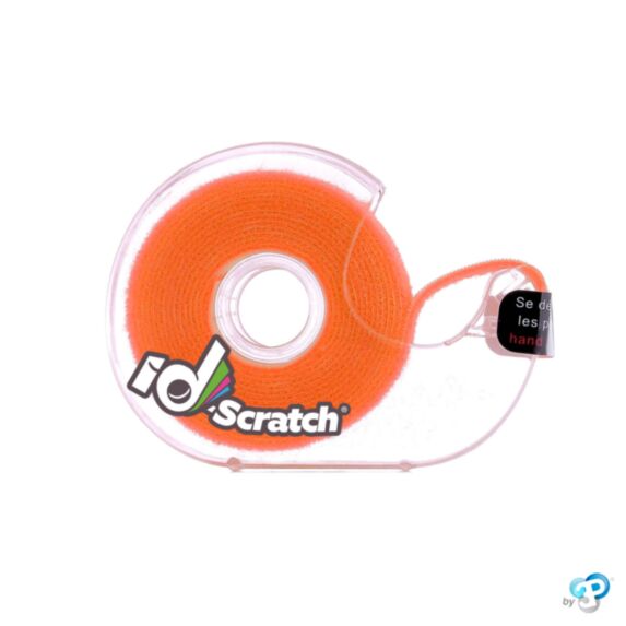 Dévidoir bande auto-grippante 2 m x 2 cm orange - ID-SCRATCH