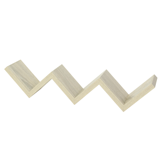 Tablette Zigzag 18 mm 60 x 12 cm sanoma - DECO SYSTEM