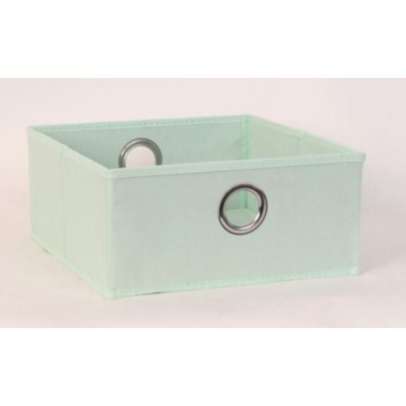 Bac de rangement en tissu vert 30 x 30 x 30 cm