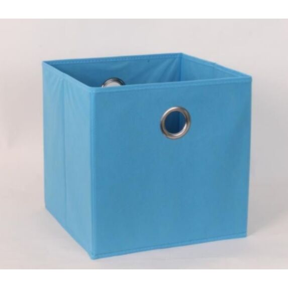 Bac de rangement en tissu bleu 30 x 30 x 30 cm