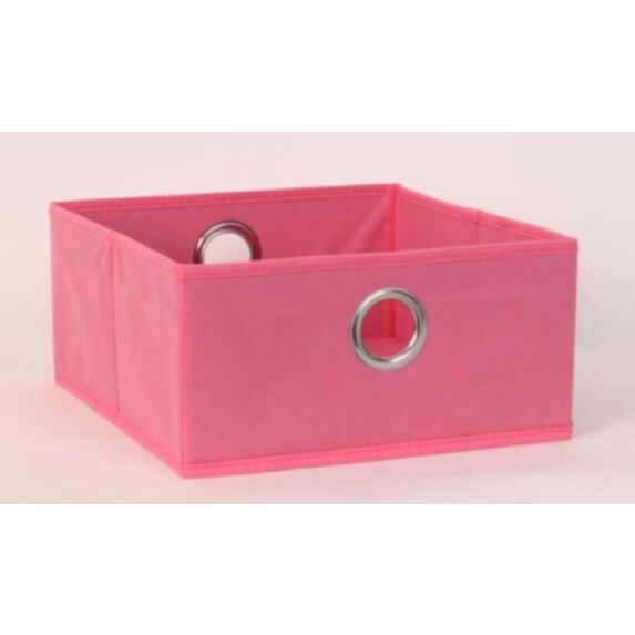 Bac de rangement en tissu rose  30 x 30 x 15 cm