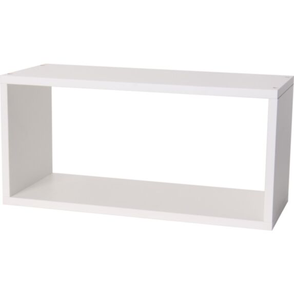 Etagère cube rectangle 42 x 20 x 18 cm blanc - DECO SYSTEM