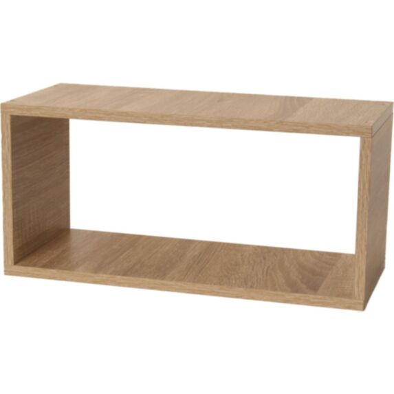 Etagère cube rectangle 42 x 20 x 18 cm naturel - DECO SYSTEM