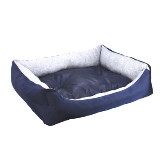 Panier polyester coussin amovible 70 x 85 cm tissu oxford marine gris - ZAMIBO