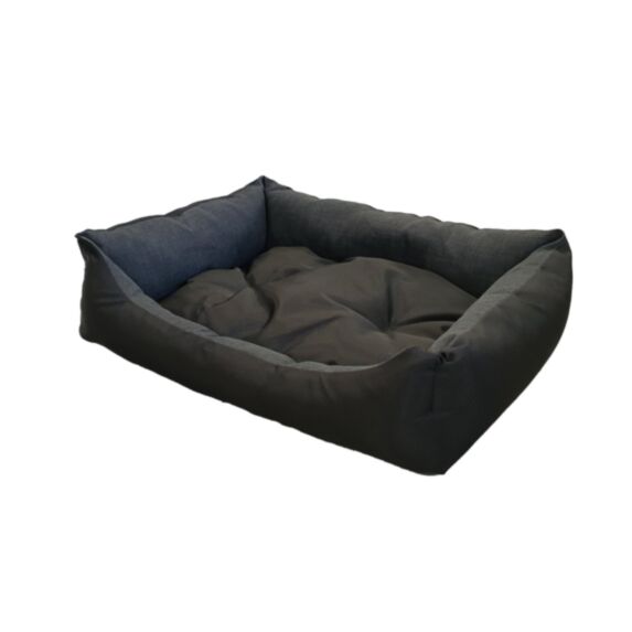Panier polyester coussin amovible 60 x 70 cm tissu oxford noir - ZAMIBO