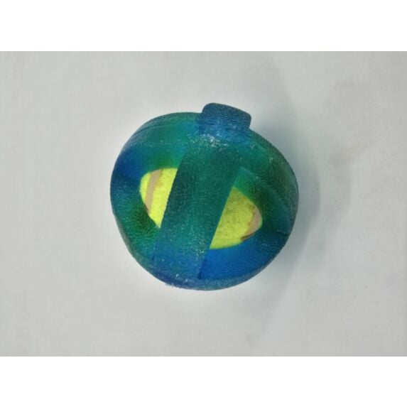 Jouet chien balle tennis 9 cm extérieur TPR bleu - ZAMIBO
