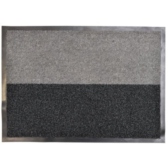 Tapis Magic 50 x 70 cm polypropylène/PVC gris/noir - LUANCE