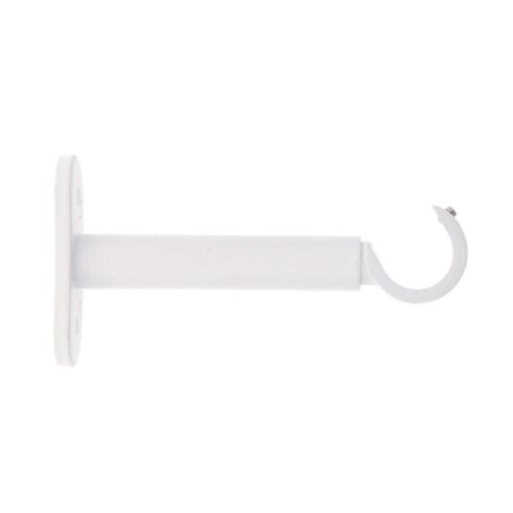 Lot de 2 supports simple ouverts Ø20 mm 90 mm blanc mat - LUANCE