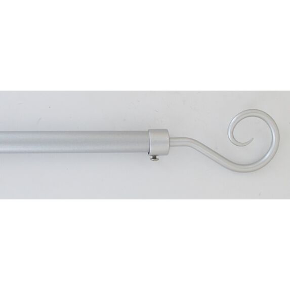 Kit tringle extensible Ø19 mm x 160-300 cm crosse gris laqué