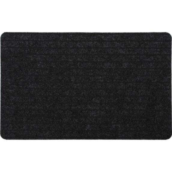 Tapis Chloé polypro/latex 50x50cm gris/noir - LUANCE