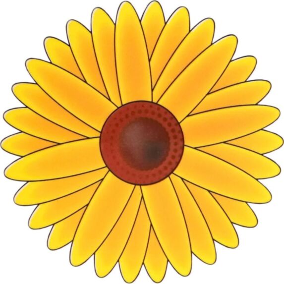 3 stickers vitre attrape mouches tournesol - LUANCE