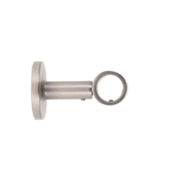 Support de barre simple argent mat Ø20x6cm - LUANCE