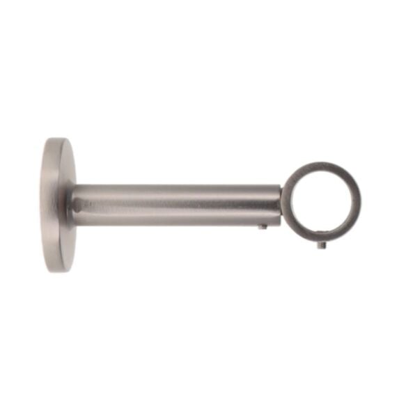 Support de barre simple extensible argent mat 11,1x4,8x4,8cm - LUANCE