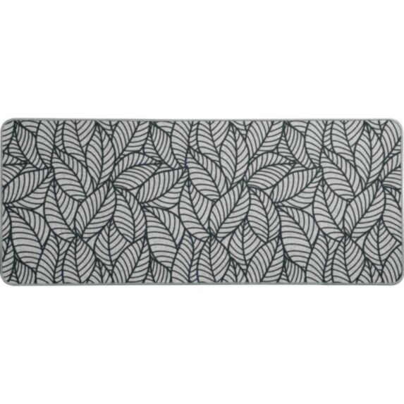 Tapis imprimé Jungle 50 x 120 cm gris