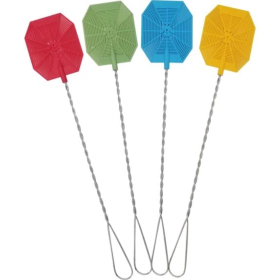 Tapette à mouches métal quadricouleur