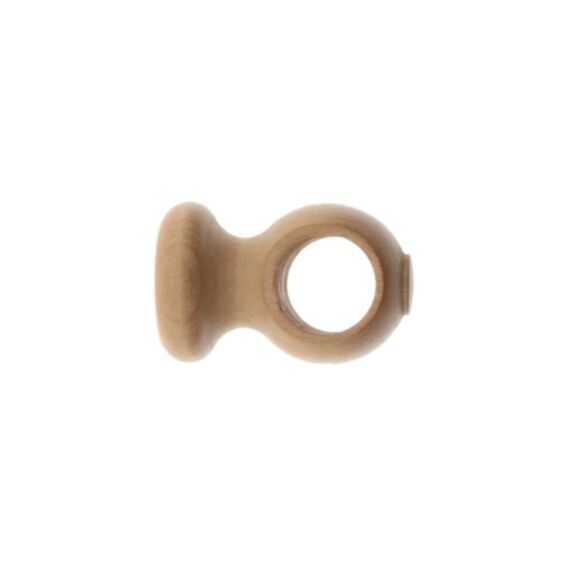 Lot de 2 supports plafond D28 bois naturel vernis